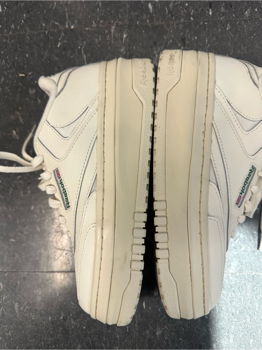 Reebok White Low-Top Leather Sneakers - Picture 4 of 5